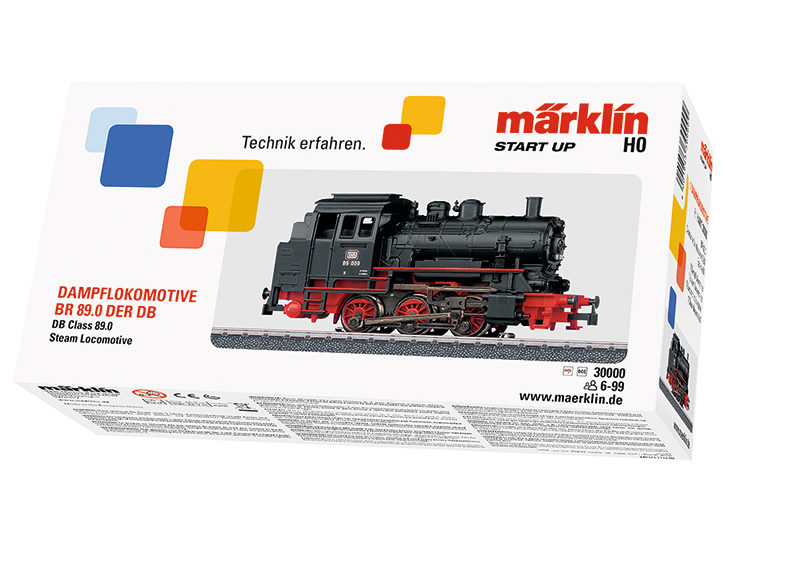 Märklin 30000 Stoomlocomotief serie 89 DB AC ~ wisselstroom digitaal schaal H0 1/87